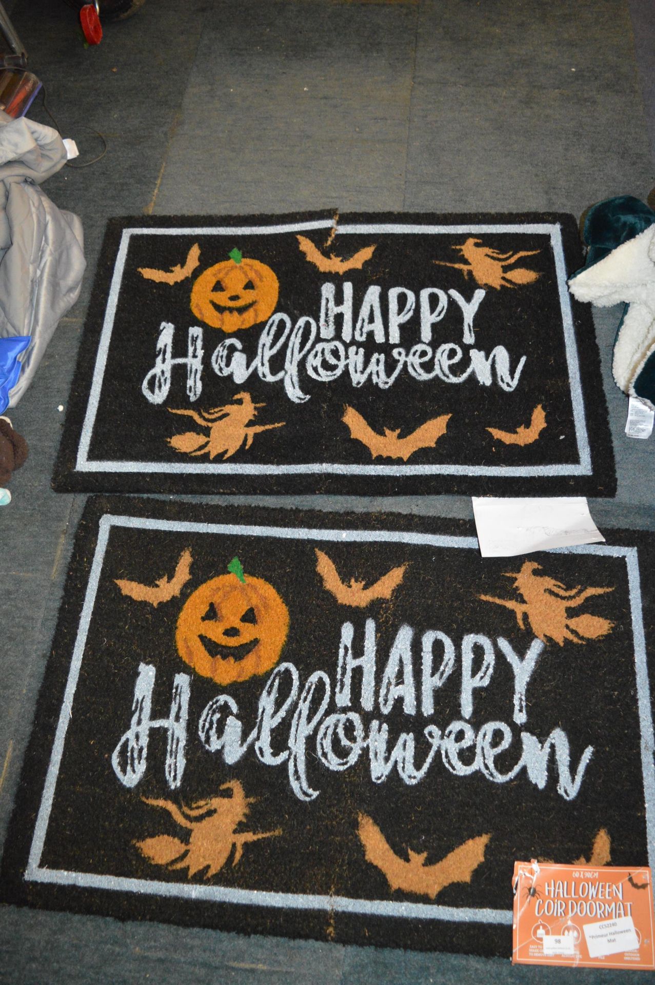 *Primeur Halloween Door Mats 2pk