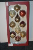 *Kirkland Glass Christmas Ornaments 10pk
