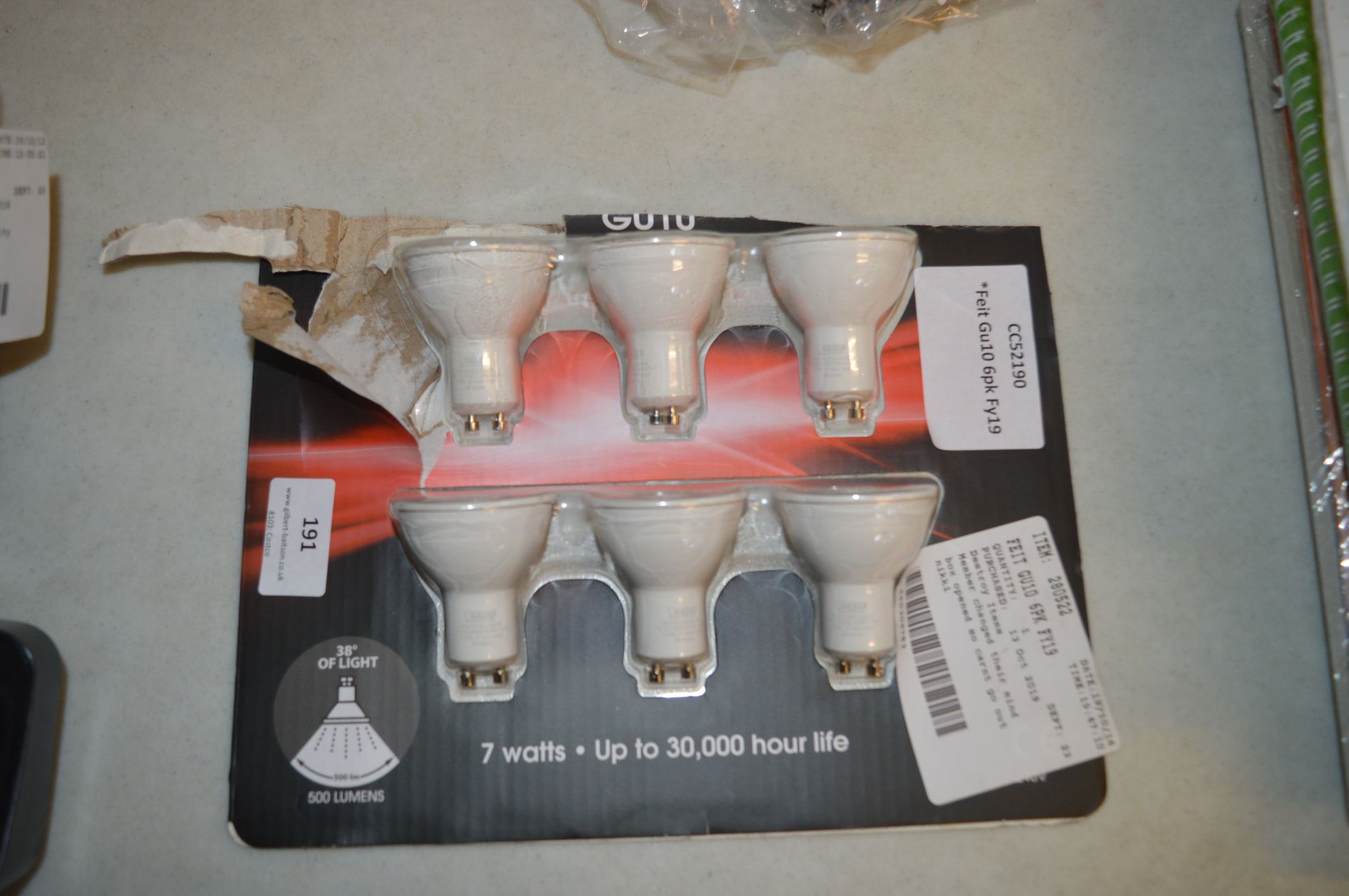 *Feit Gu10 LED Light Bulbs 6pk