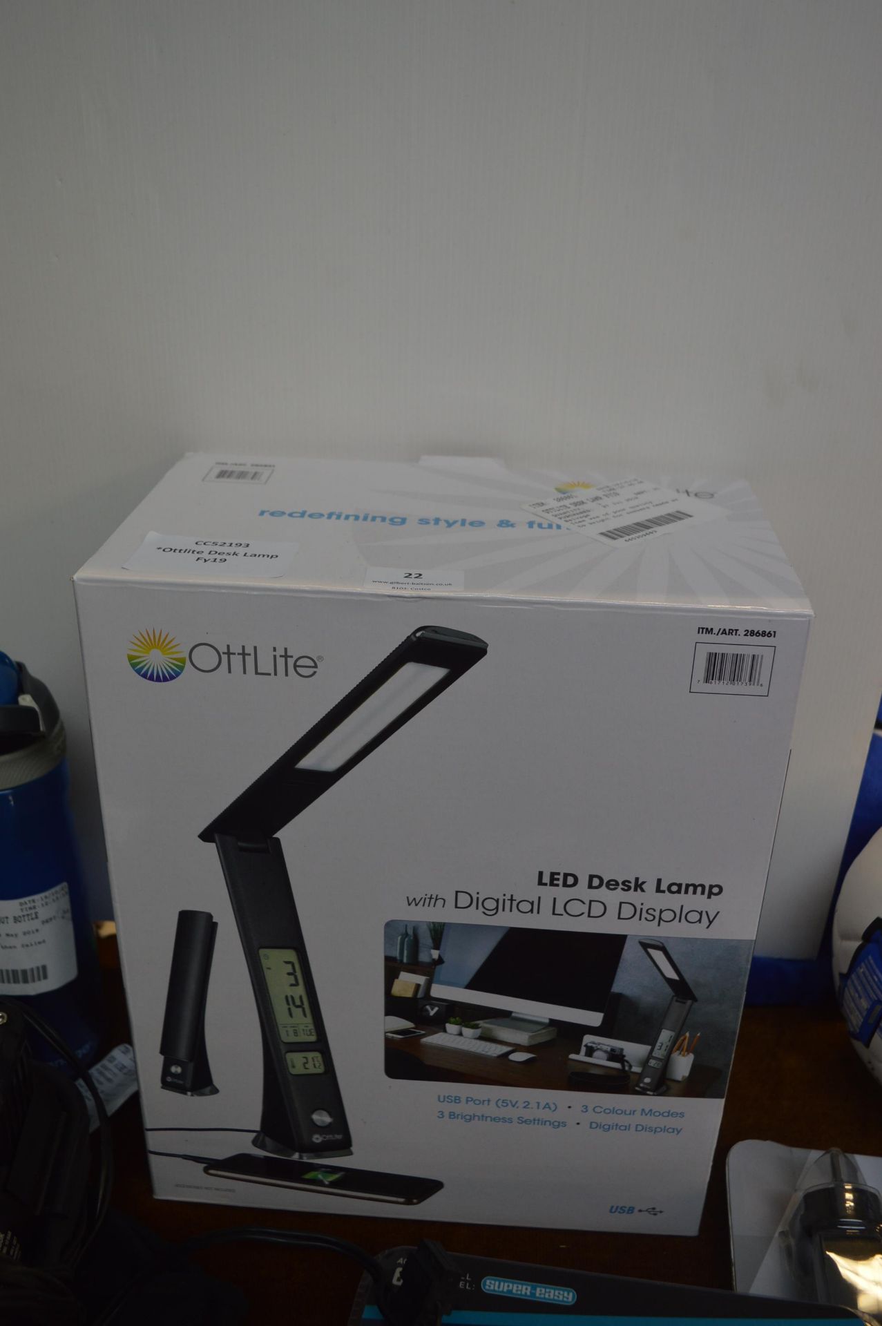 *Ottlite Desk Lamp with LCD Display