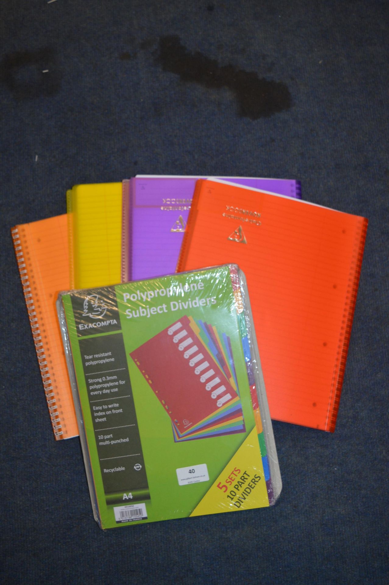 *Spiral Bound Notebooks 4pk plus Multipack of Dividers