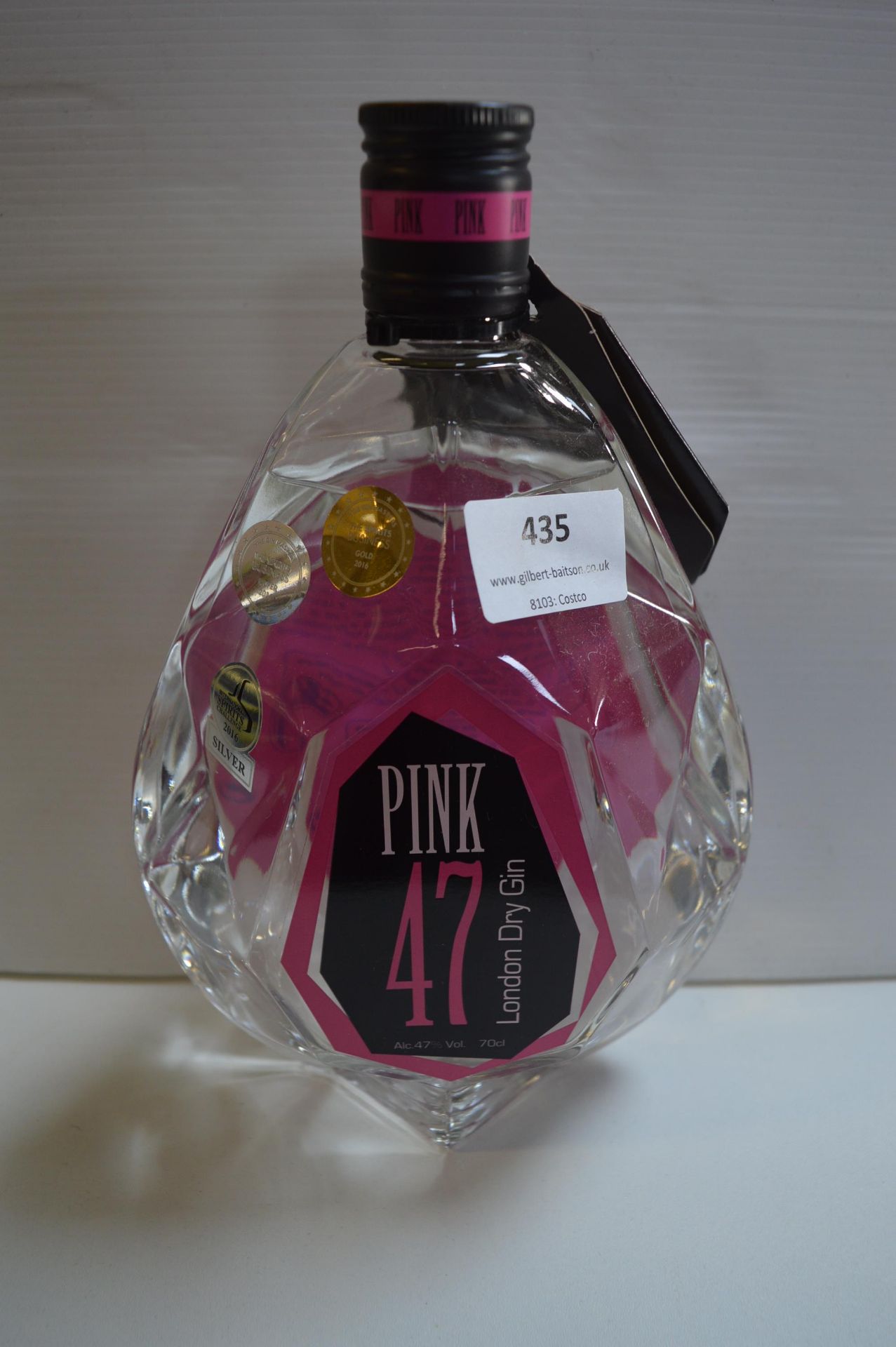 Bottle of No.42 Pink London Dry Gin