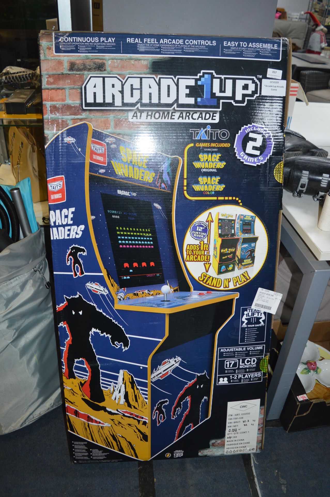 *Arcade1up Space Invaders Arcade Game