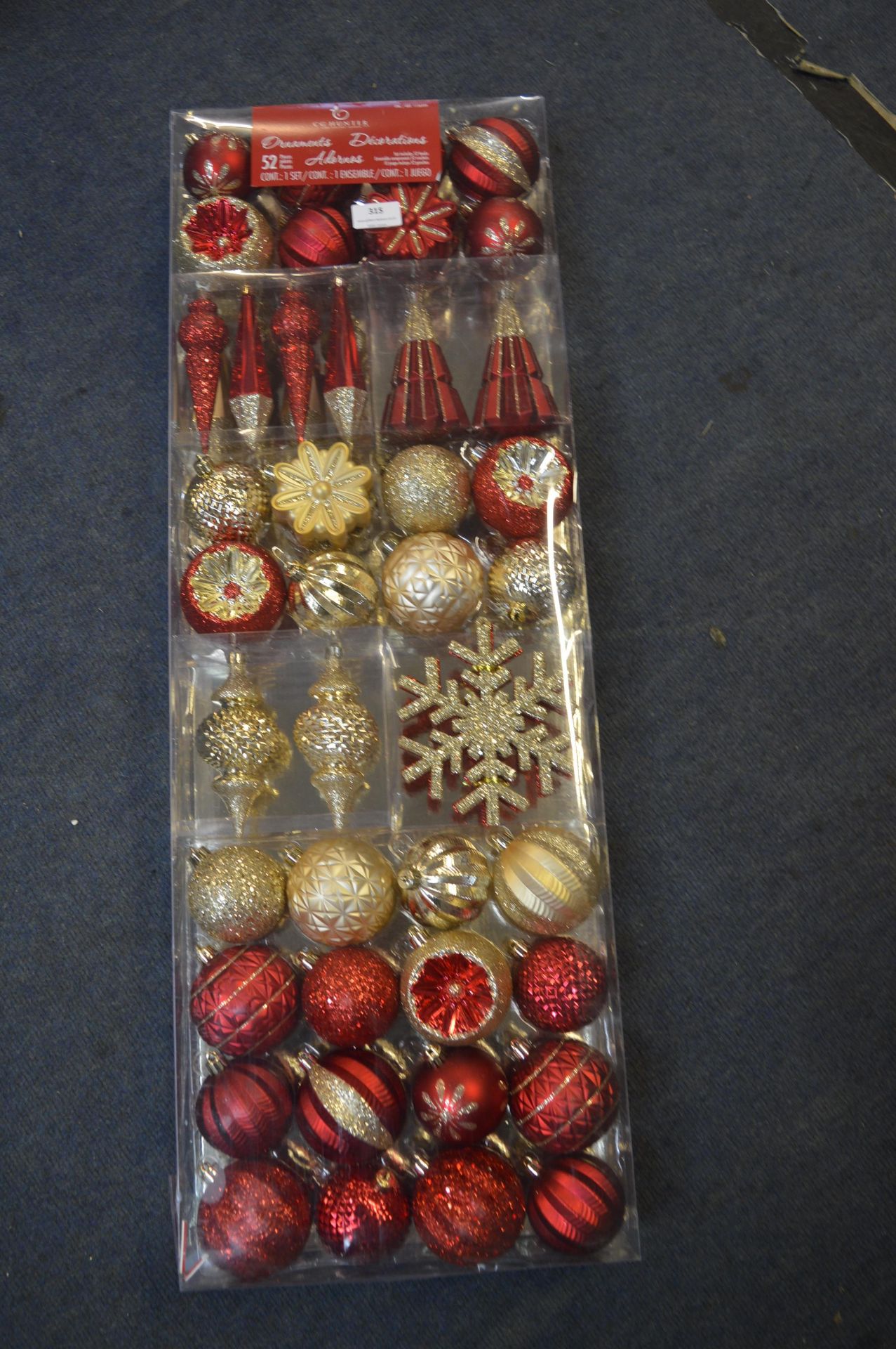 *52pc Red & Gold Bauble Set