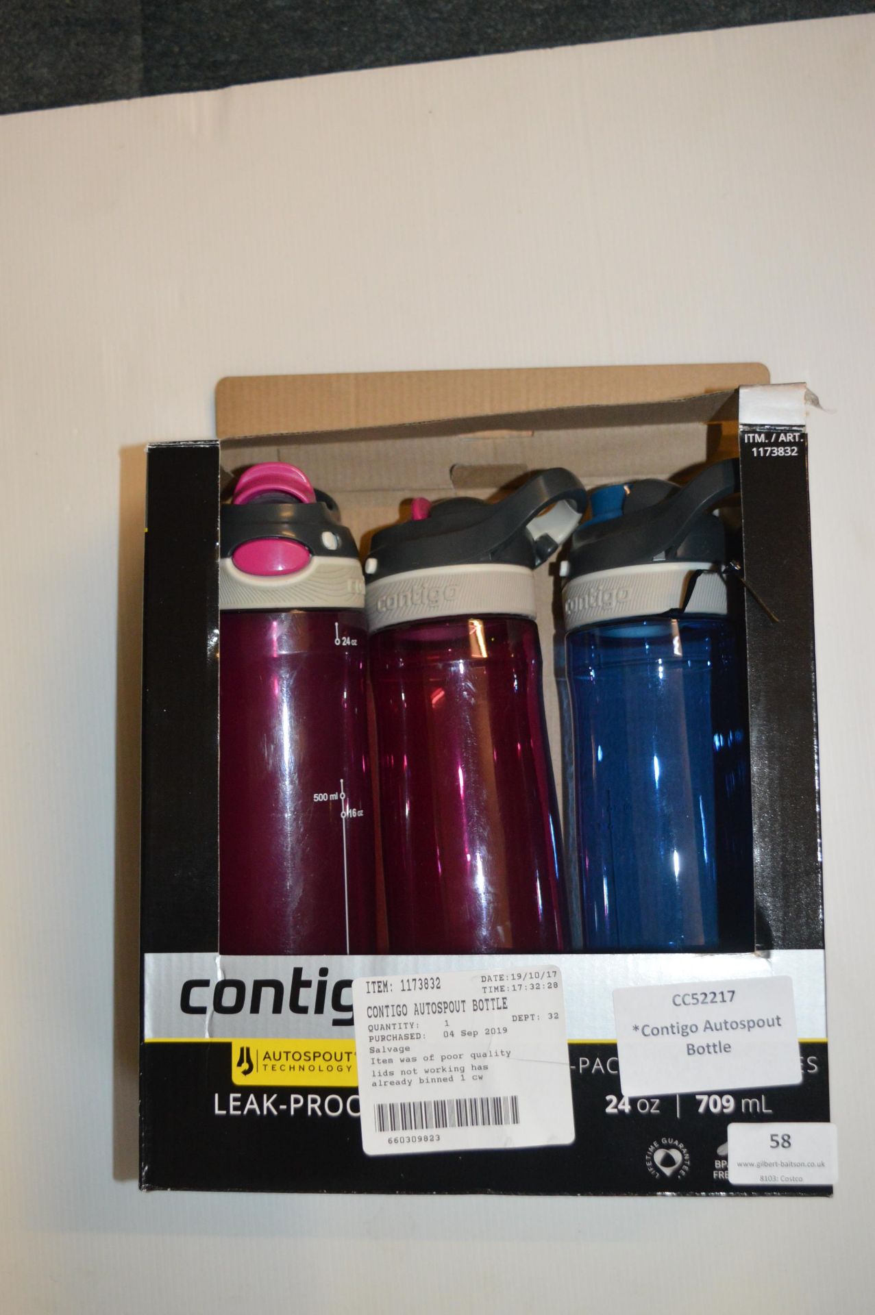 *Contigo Autospout Water Bottles 3pk