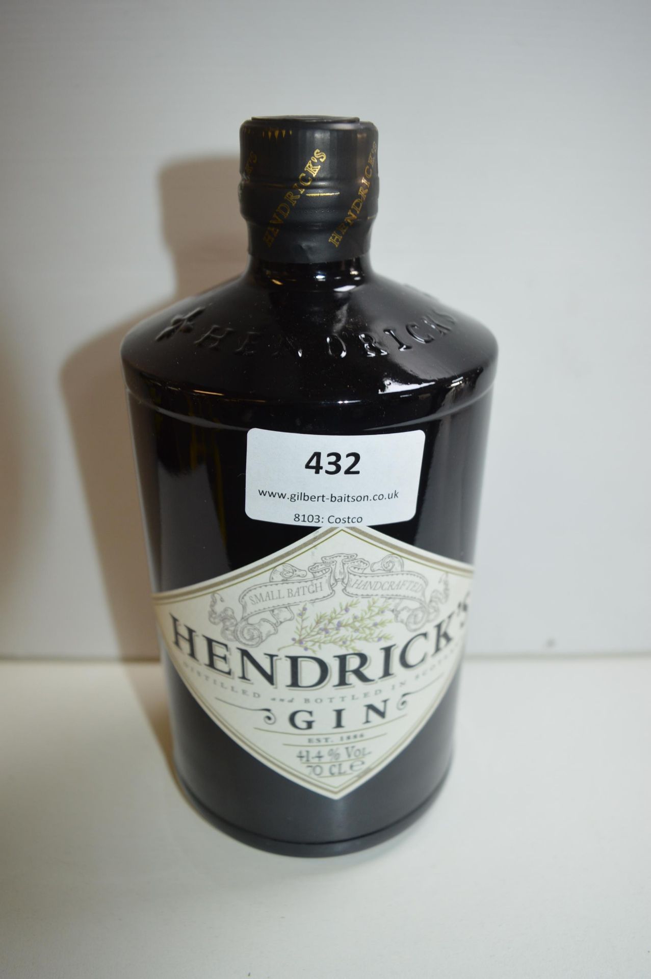 Bottle of Hendricks Gin