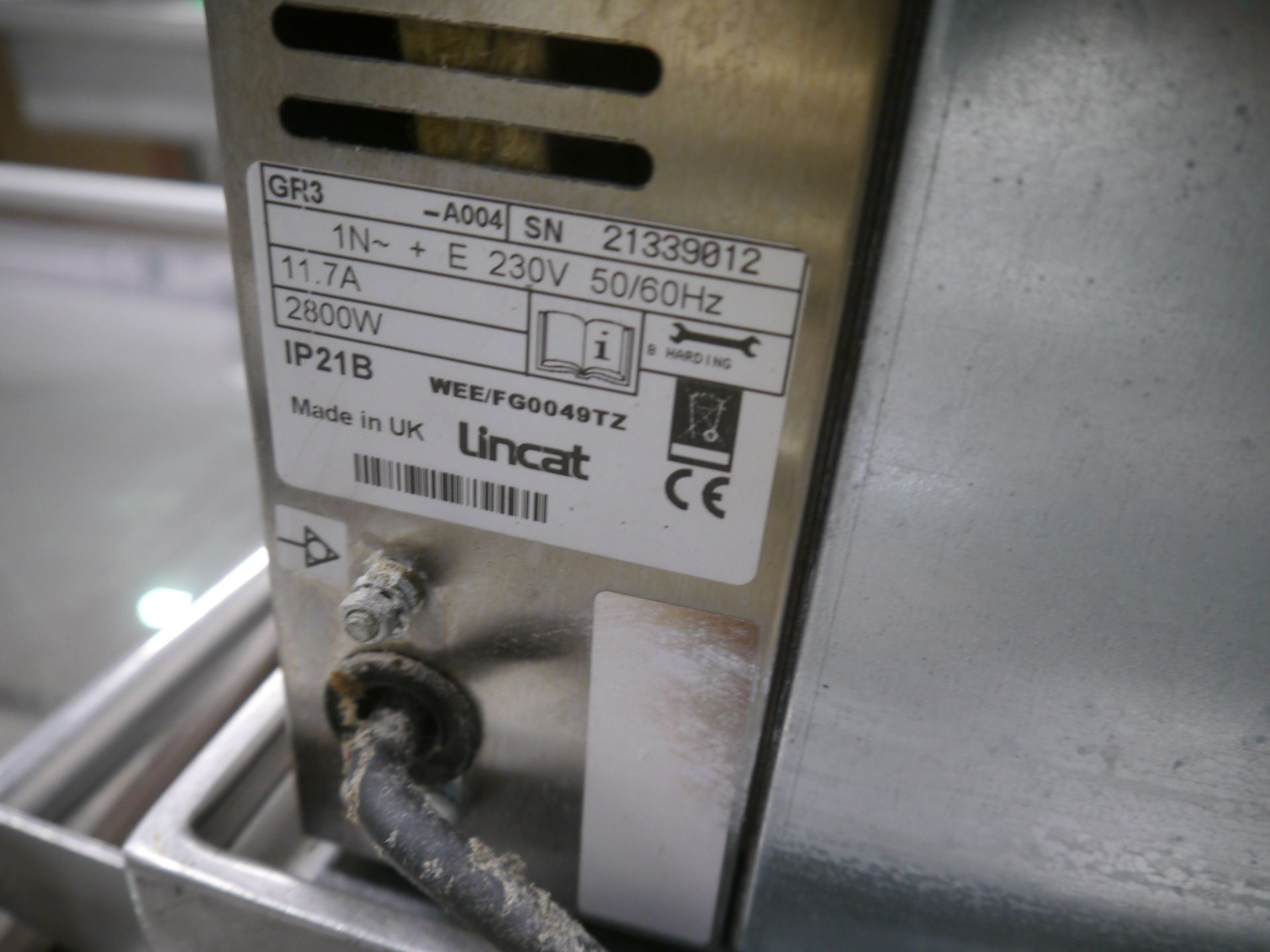 *Lincat GR 3 Electric grill 650 x 300 x 350 - Image 3 of 3