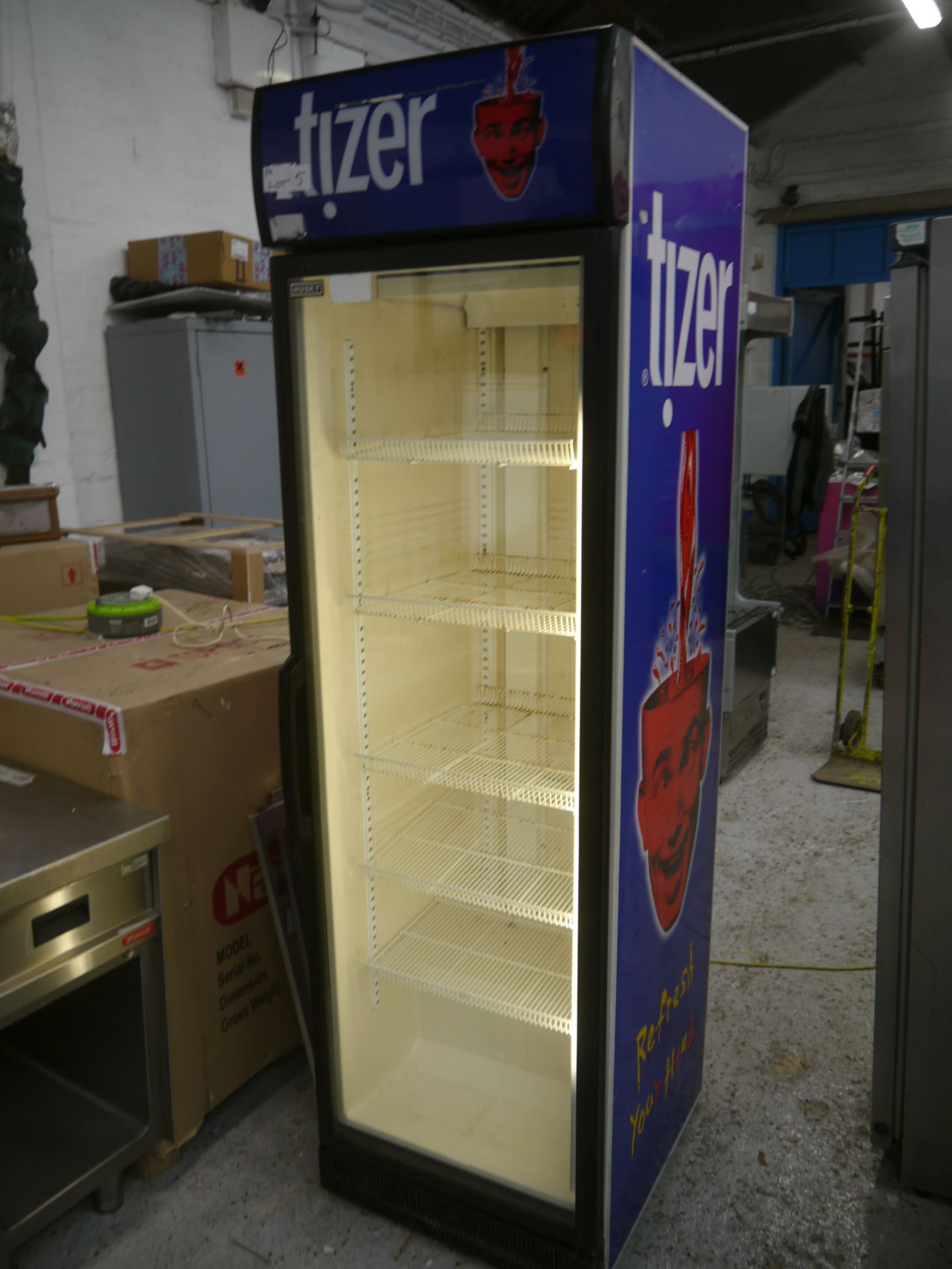 *HUSKY: Upright drinks chiller C5G glass door upright display chiller 600 X 700 X 2060