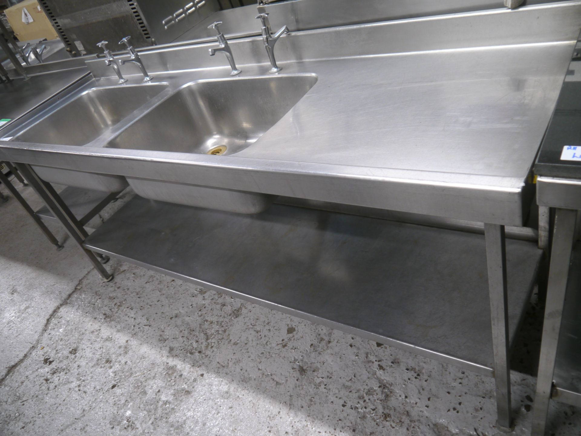 *Large Double Sink Large double sink, single RH drainer 2100 x 650 900 - Bild 2 aus 3