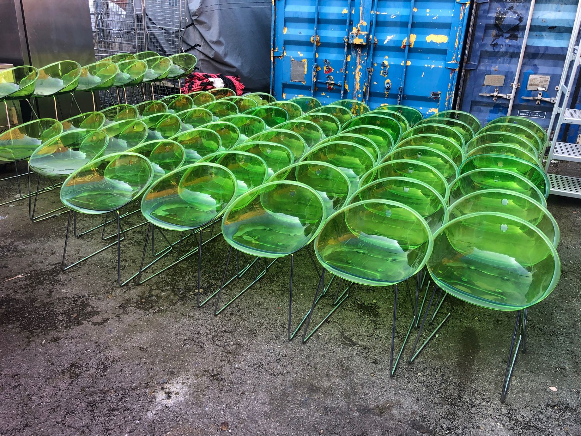 *PEDRALI 60 cleared from upmarket london chain. Italian Designer acrylic and chrome chairs RRP £