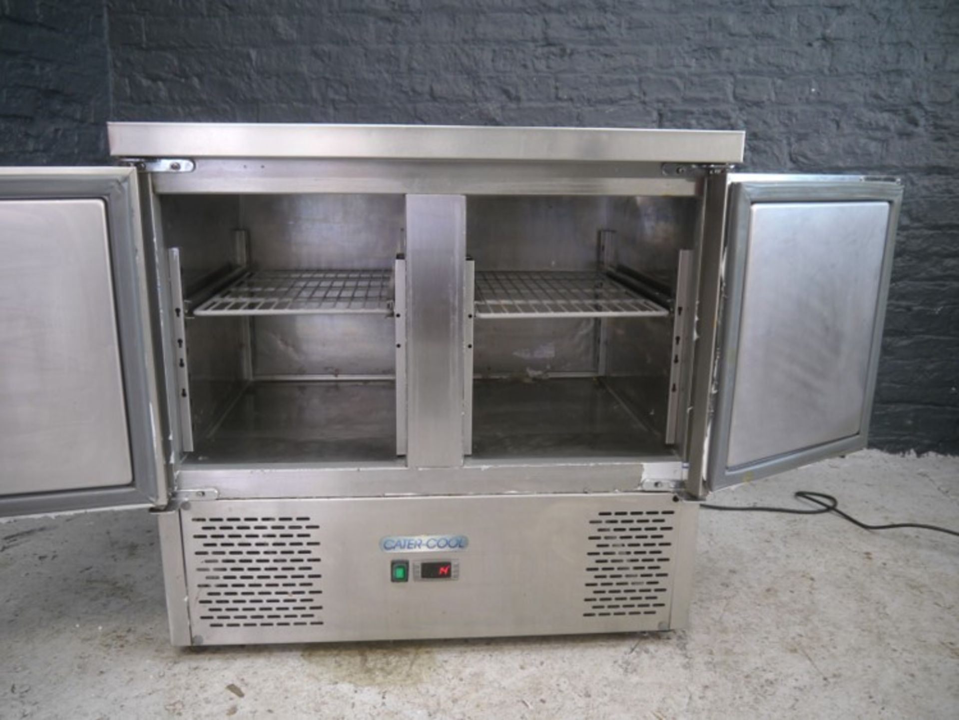*Prep fridge CK1702 Catercool 2 door prep fridge in good tested condition, 900 x 700 x 900 - Image 4 of 4
