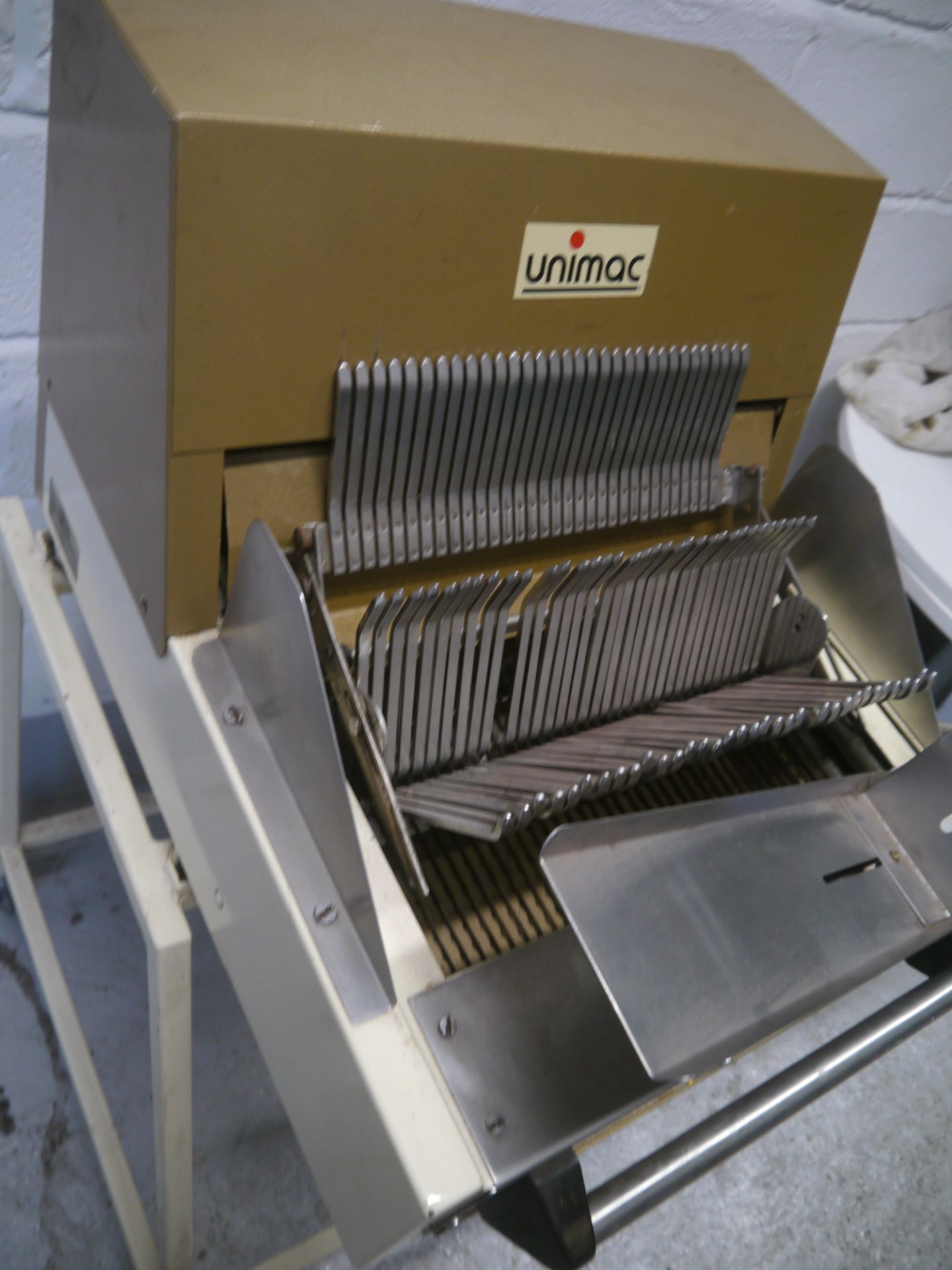 *UNIMAC bread slicer on stand 700x700x1250 - Image 3 of 4