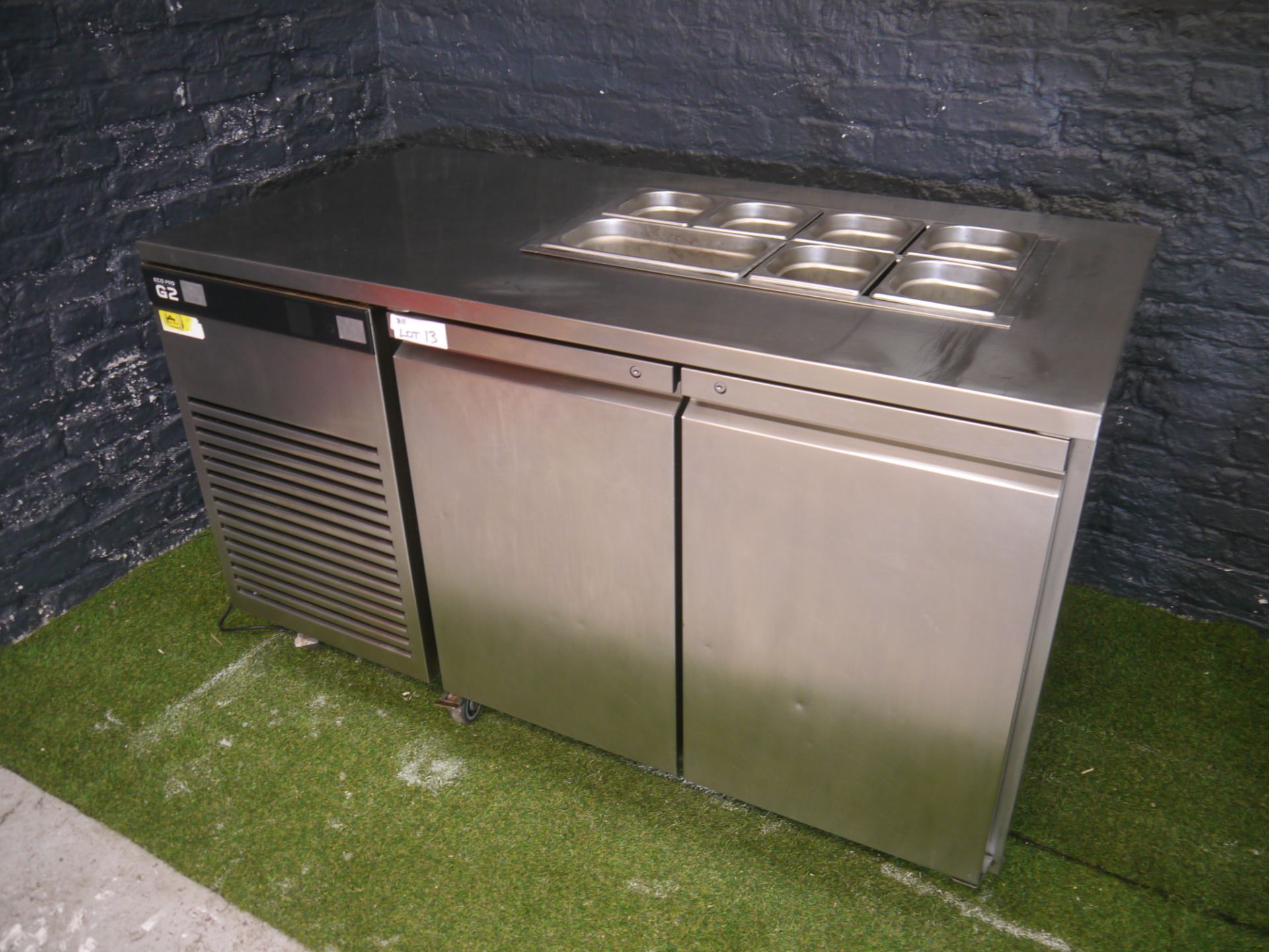 *FOSTER: G2 Door prep chiller with built in saladette top G2 EP1/2H 2 Door prep chiller with built