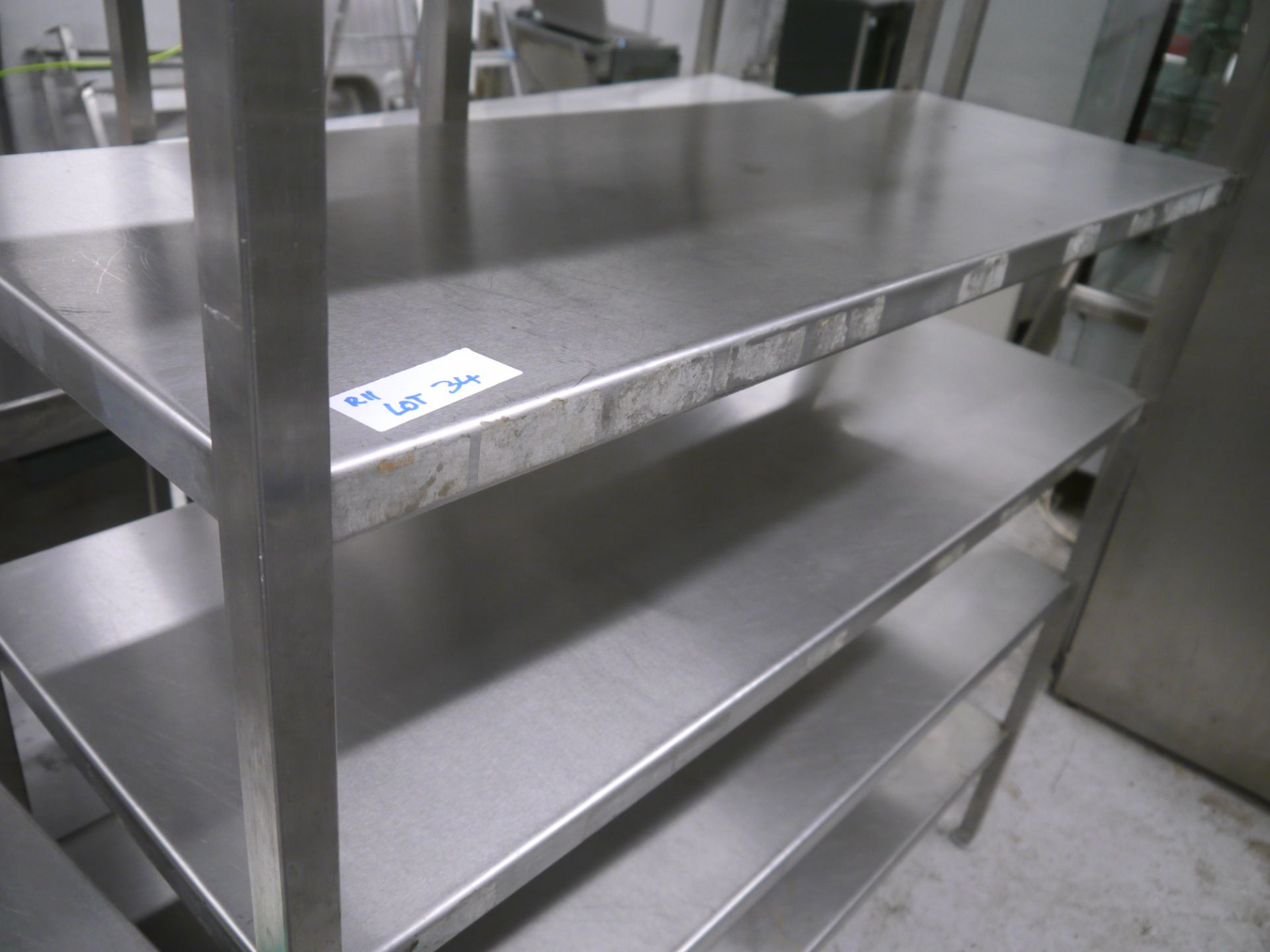 *Stainless Shelf unit 4 tier Shelf unit 4 tier 650 x 300 x350 - Bild 3 aus 3