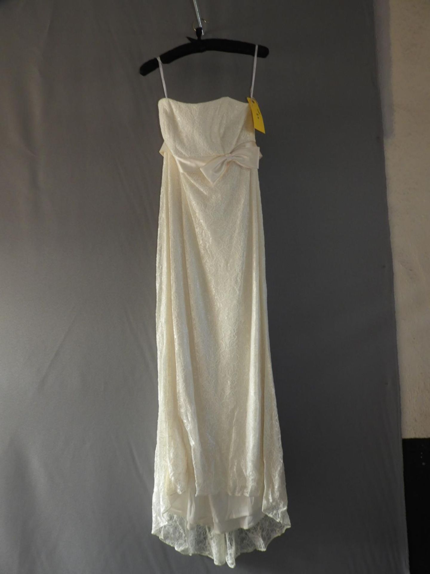 *Sandals White Wedding Dress Size: 10