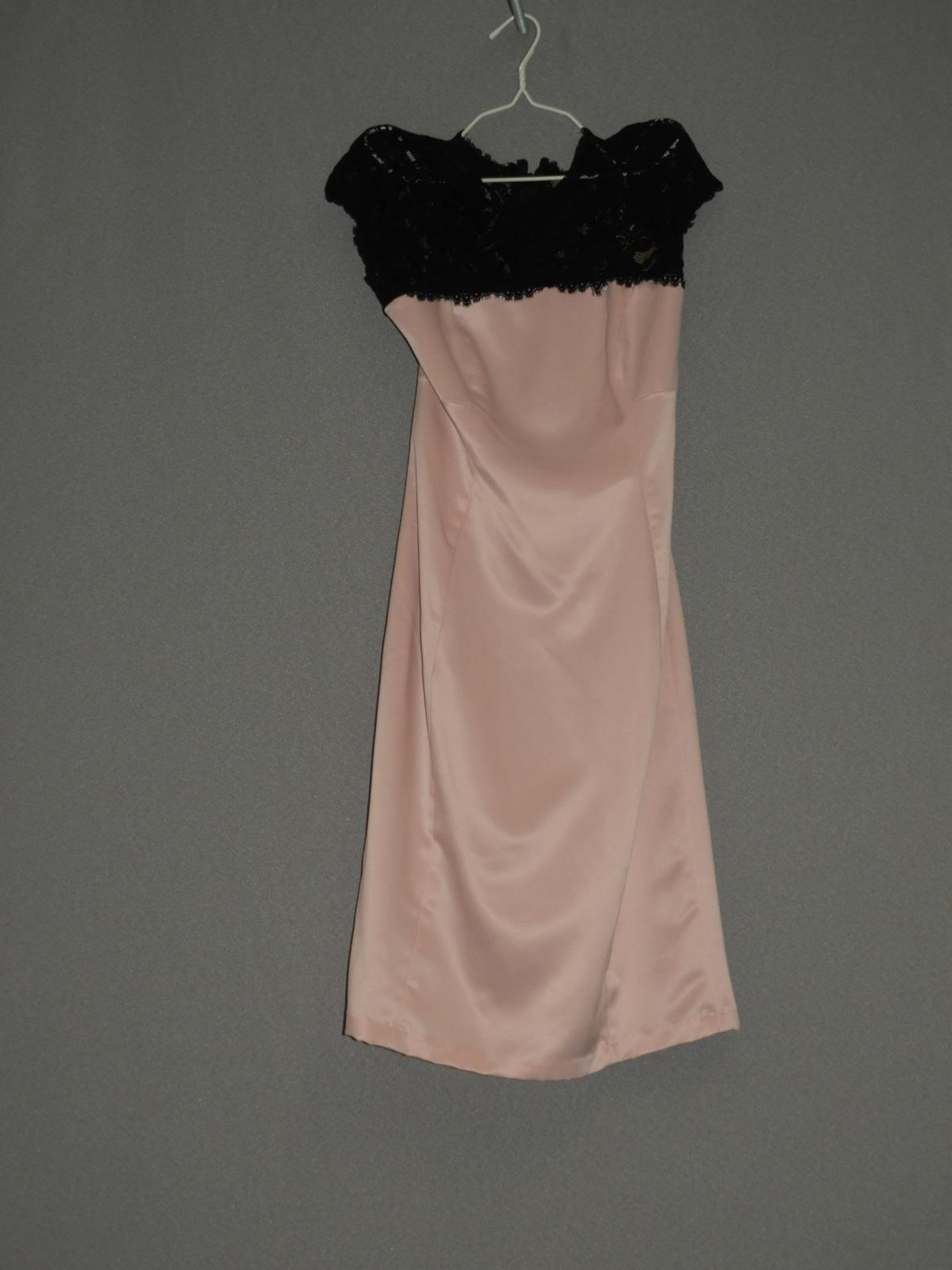 *Size: 10 Pink & Black Bridesmaid Dress by Lola Ro