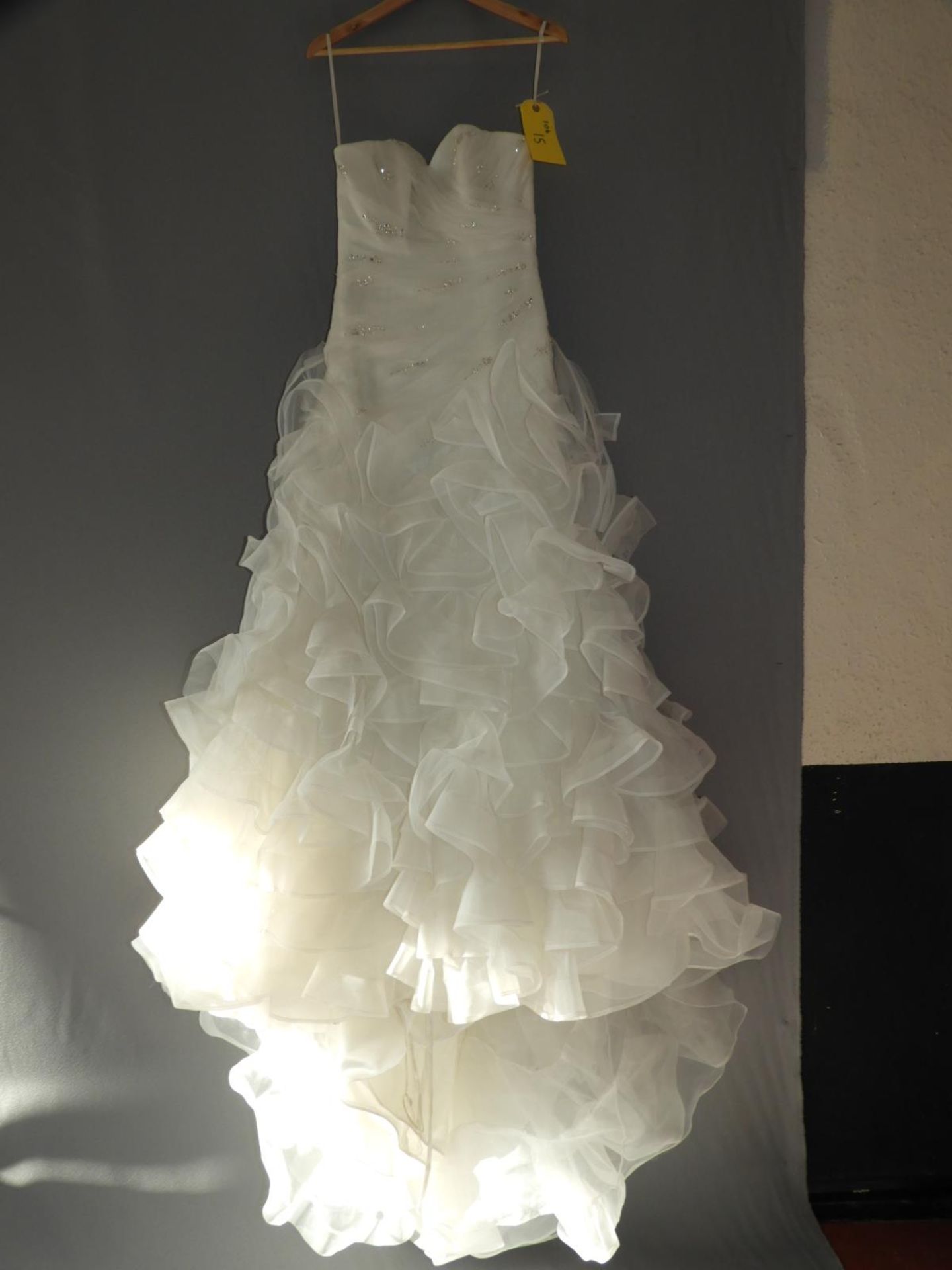 *Jai Bridal White Wedding Dress Size: 8