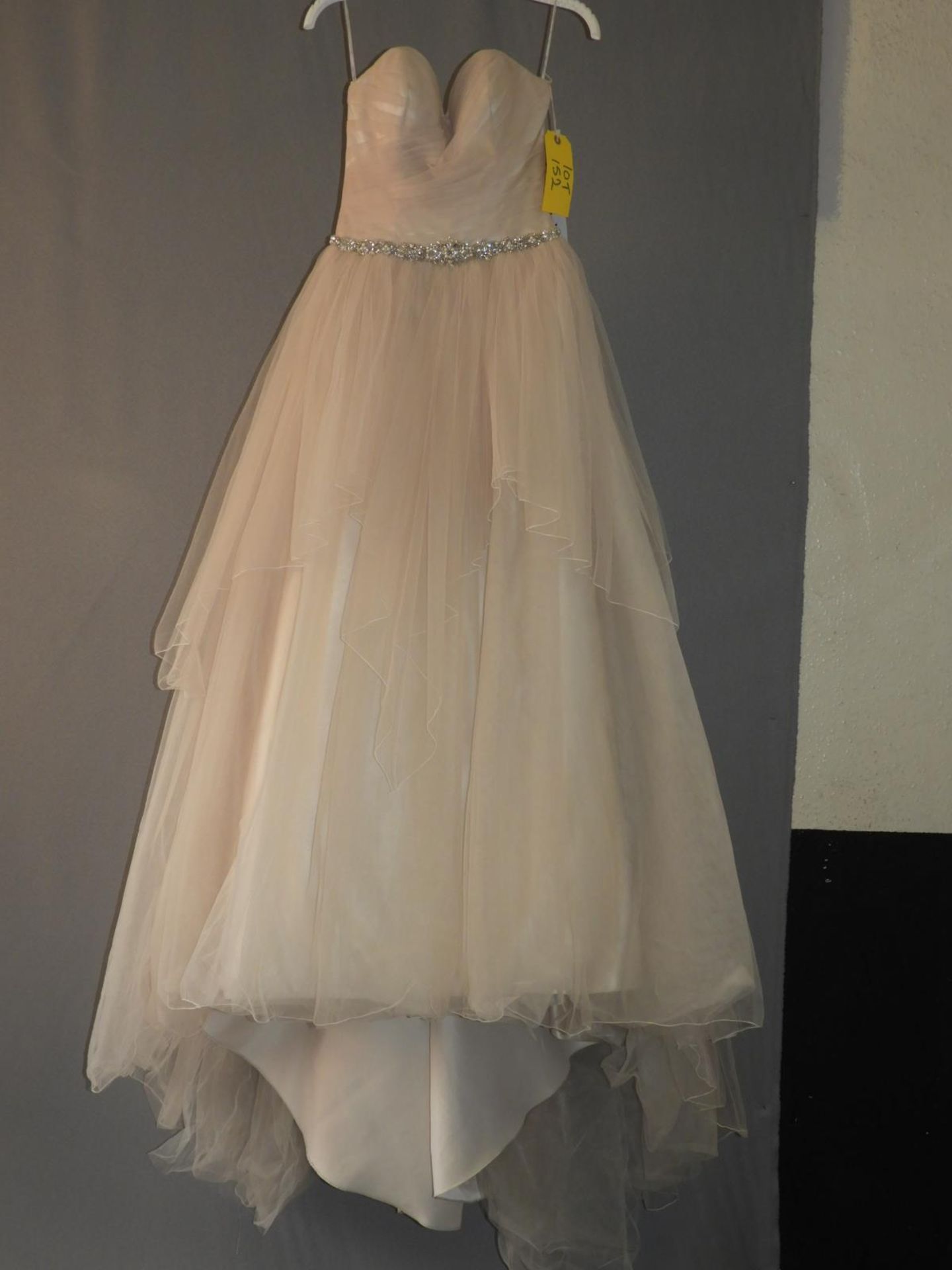*Chole Truffle Wedding Dress Size: 8