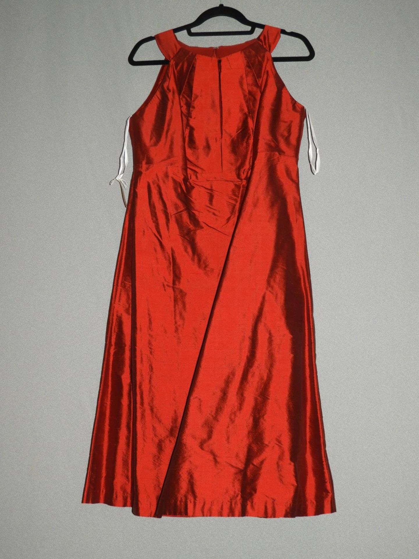 *Size: 14 Ribbon Red Bridesmaid Dress by Dessy Col