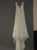 *Benjamin Roberts White Wedding Dress Size: 14