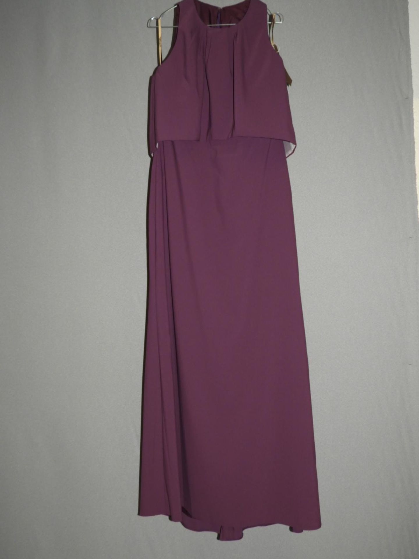 *Size: 14 Dark Purple Bridesmaid Dress by Lola Ros