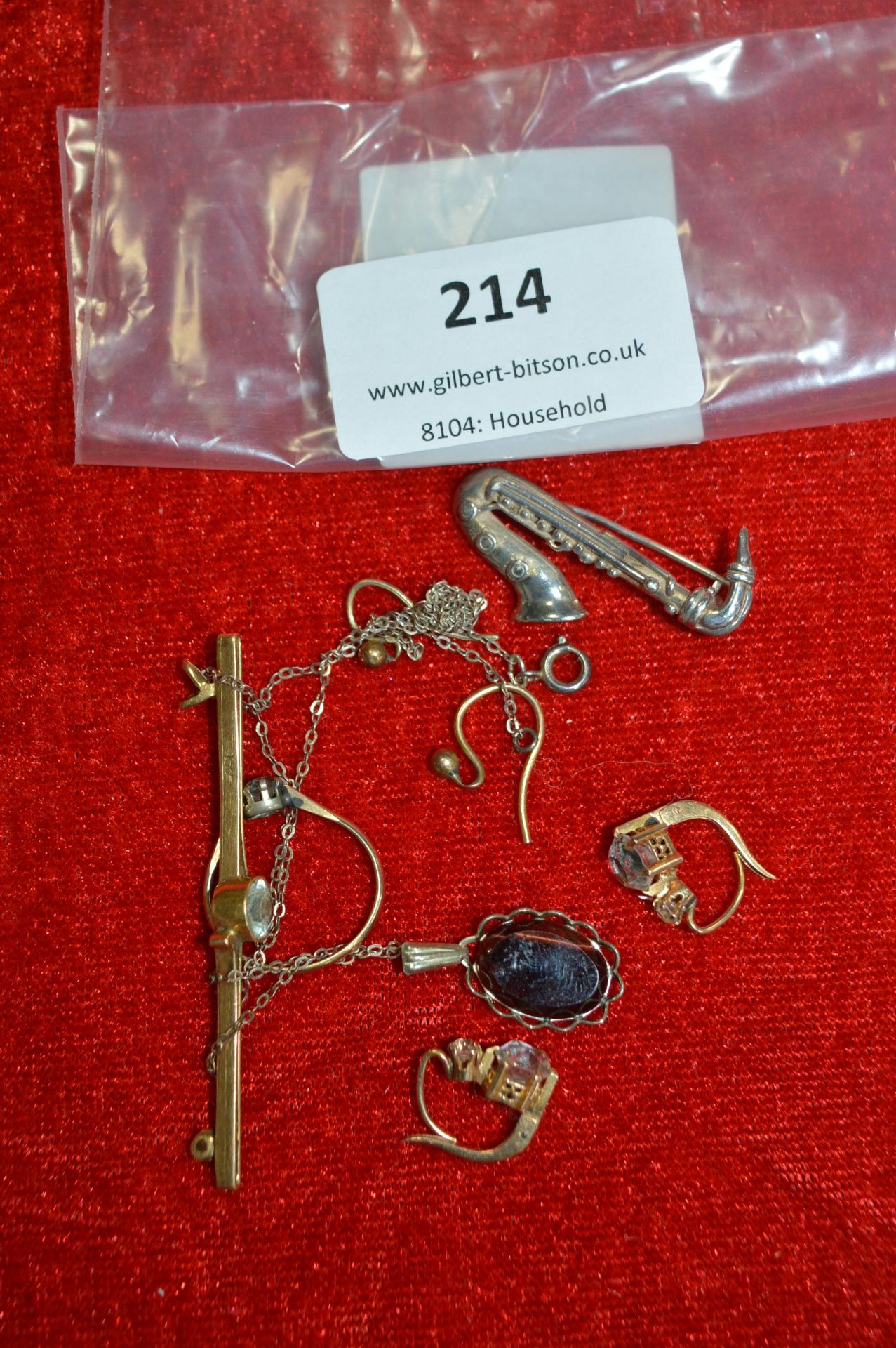 925 Sterling Silver and Rolled Gold; Pins, Brooche