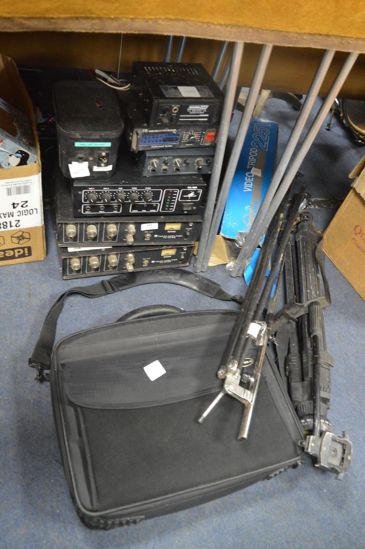 PA Equipment; Amplifiers, Speakers, Stands, etc.