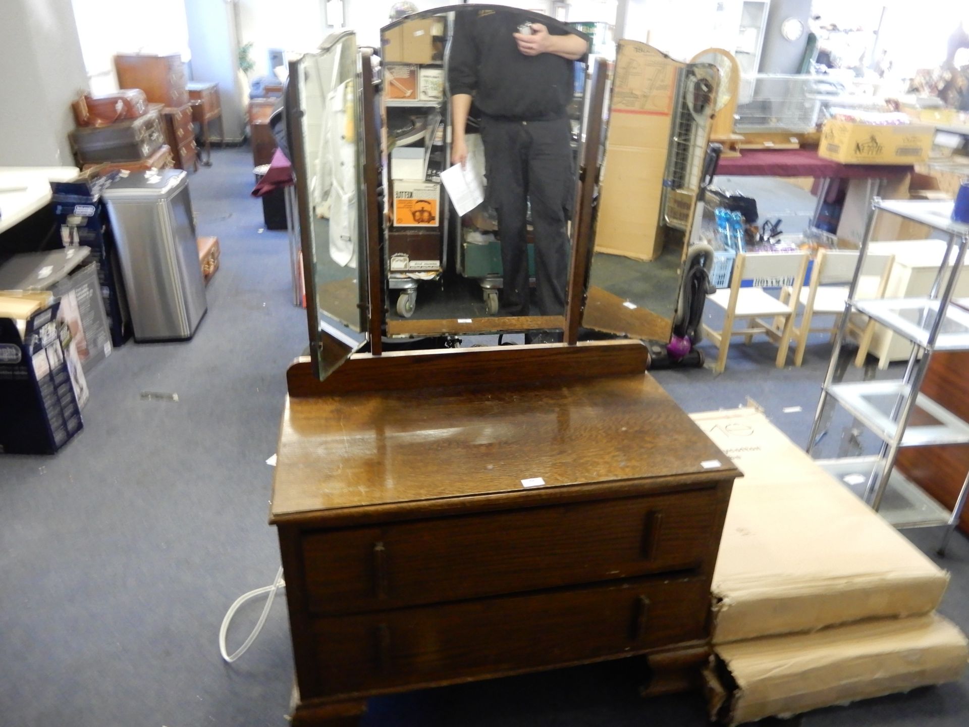 1930's Oak Dressing Table