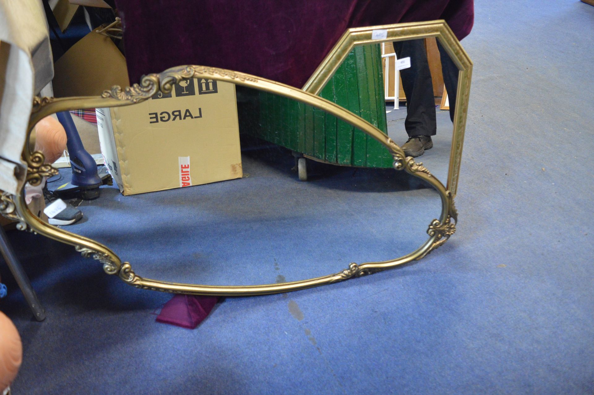 Two Gilt Framed Wall Mirrors