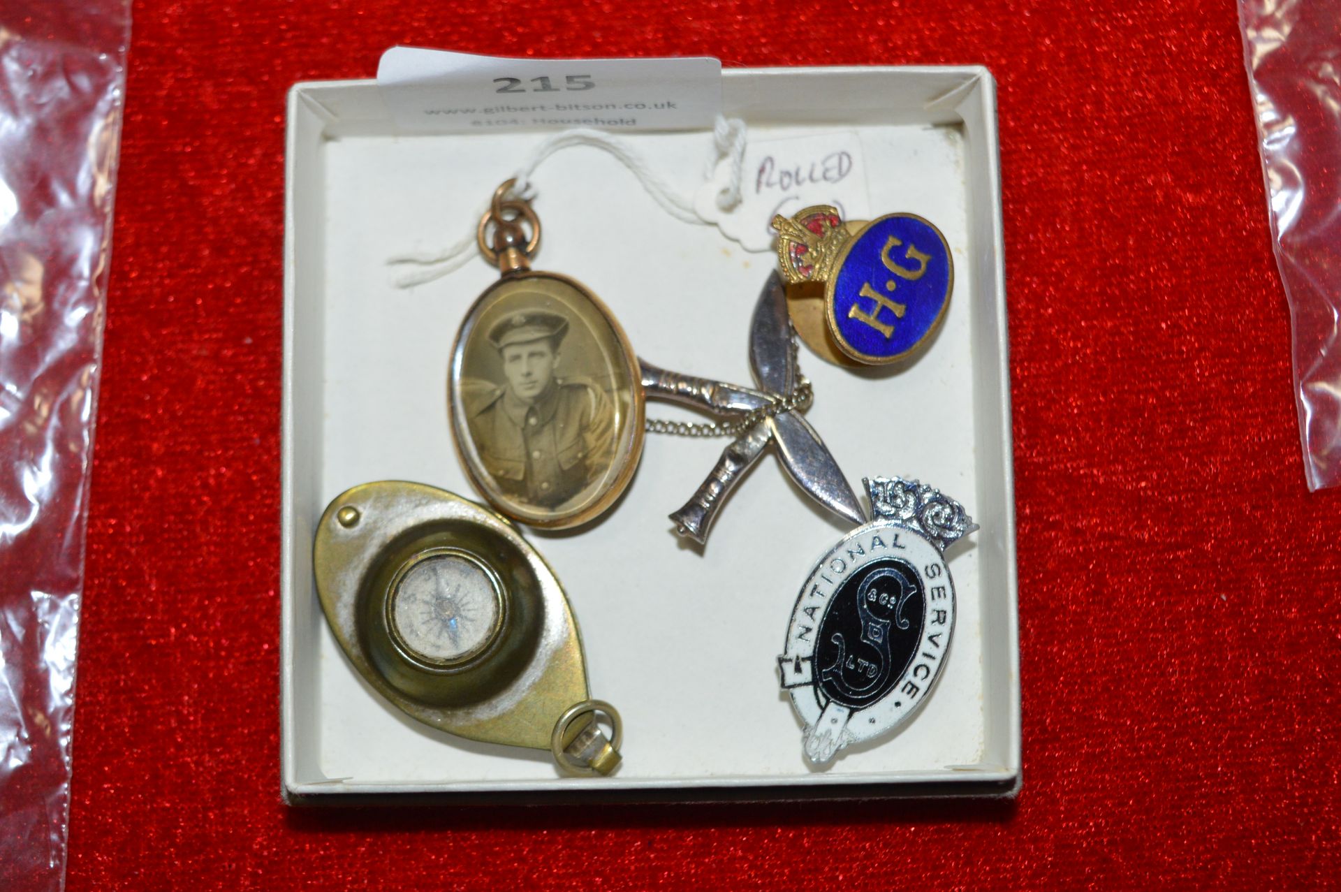 Military Items Including Lockets, Home Guard, Nati