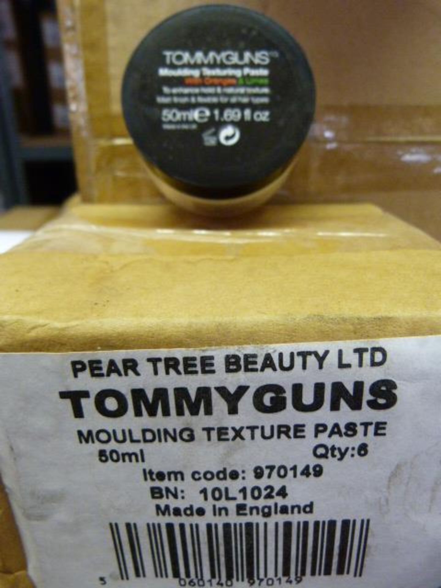 Six 50ml Tins of Tommyguns Moulding Texture Paste