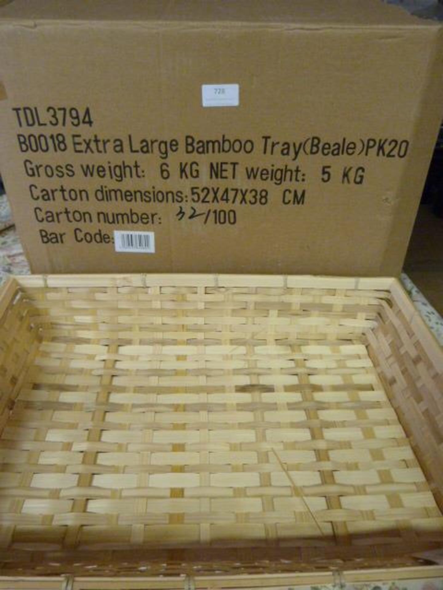 *Fourteen XL Bamboo Trays