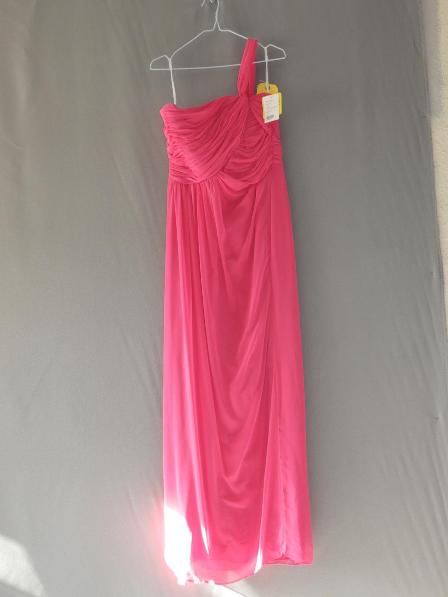 *Size: 14 Bright Pink Bridesmaid Dress by Dessy Collection (219/8106)