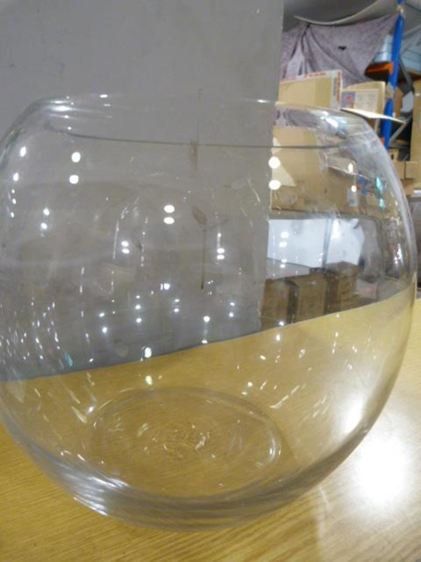 *Clear Glass Spherical Bowl