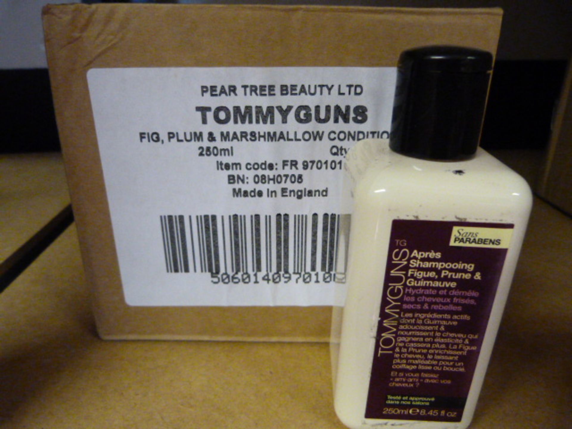 Six 250ml Bottles of Tommyguns Fig, Plum & Marshmallow Conditioner