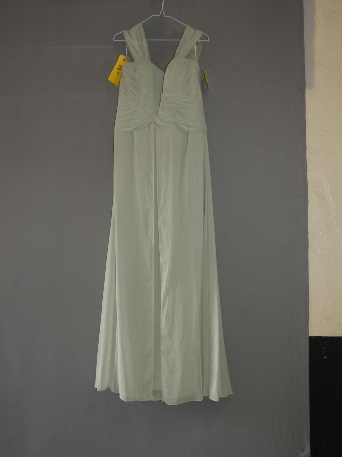 *Size: 16 Green/Grey Bridesmaid Dress by Dessy Collection (187/8106)