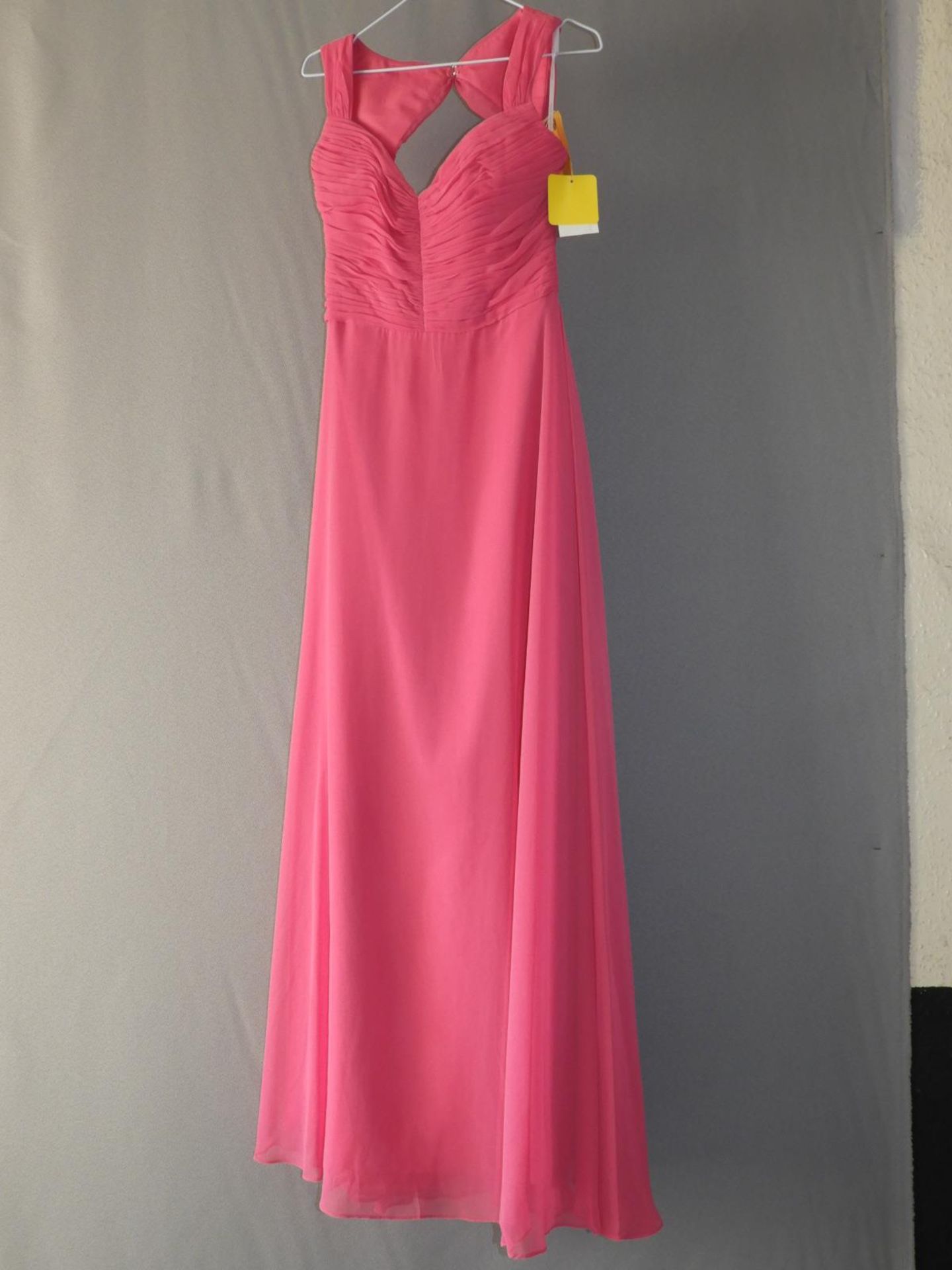 *Size: 10 Bright Pink Bridesmaid Dress by Dessy Collection (250/8106)