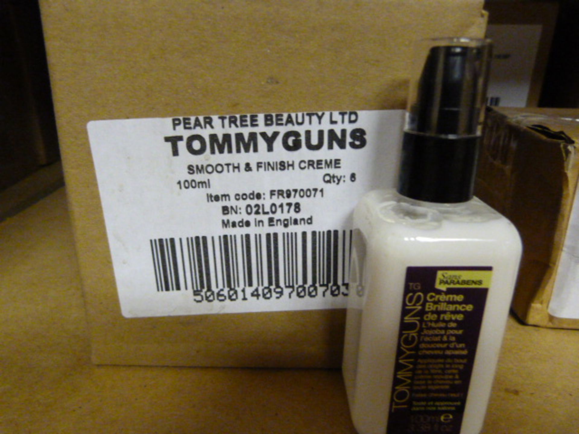 *Six 100ml Bottles of Tommyguns Smooth and Finish Cream