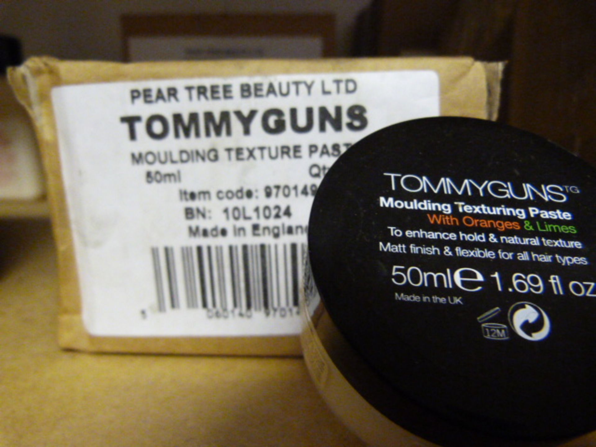 Six 50ml Bottles of Tommyguns Moulding Texture Paste