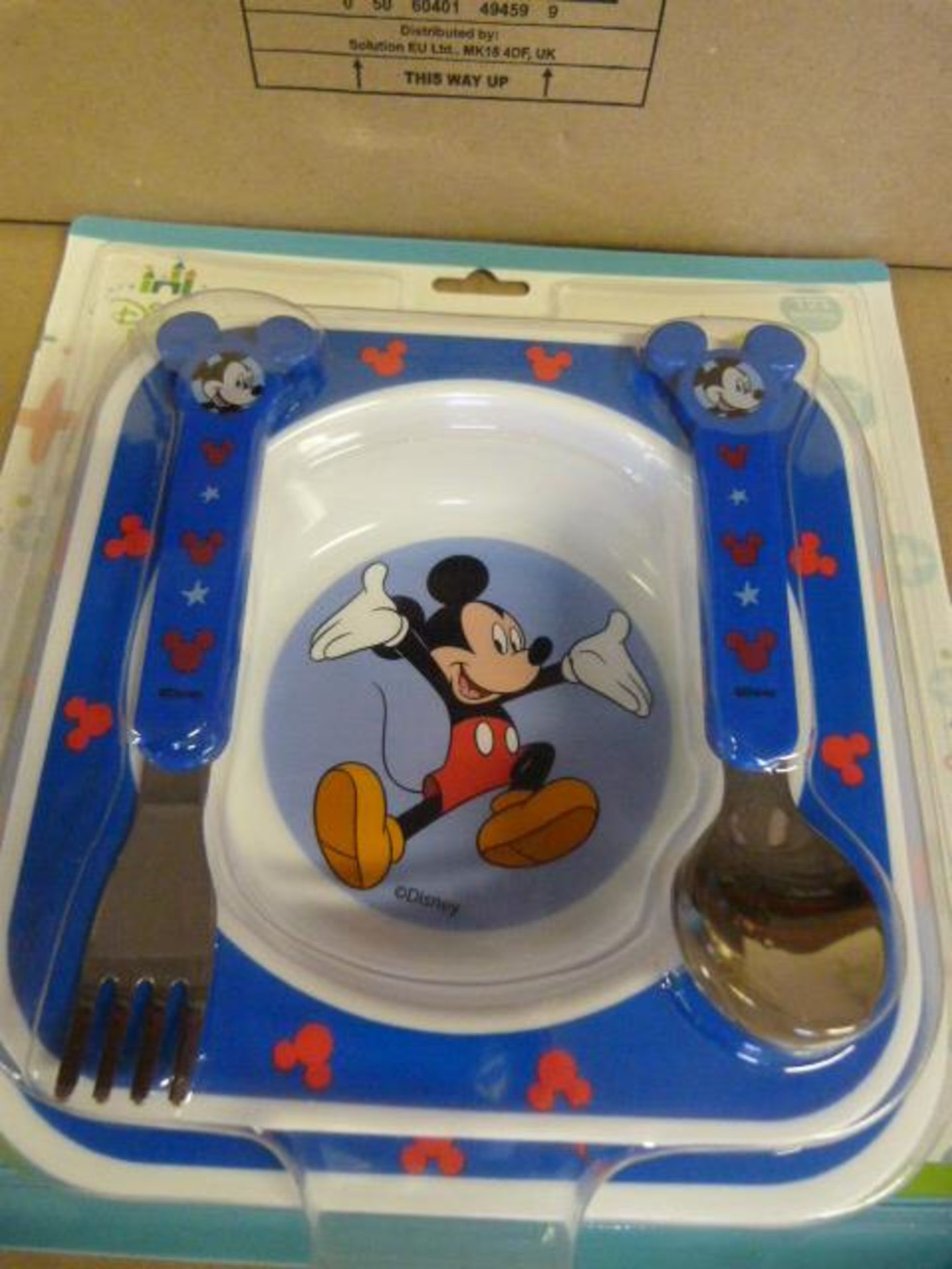 *Six Mickey Mouse Feeding Sets