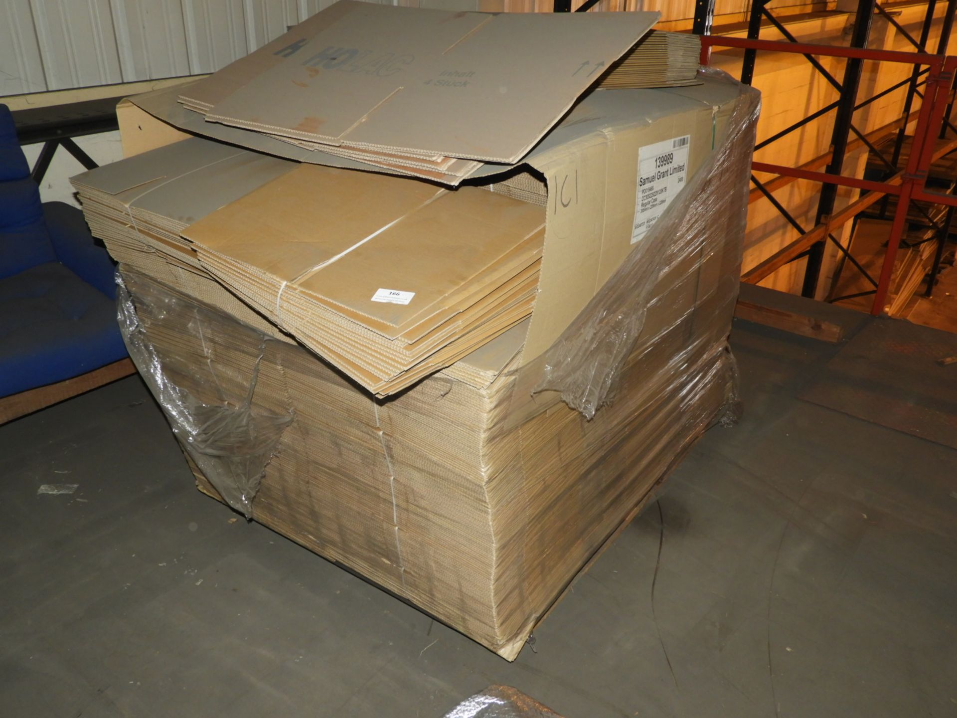 *Pallet Containing Assorted Flat Pack Cardboard Bo