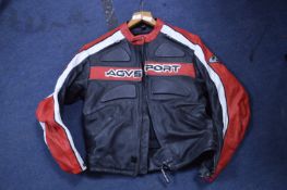 Gents AVG Sport Size: 42 Leather Motorcycle Jacket