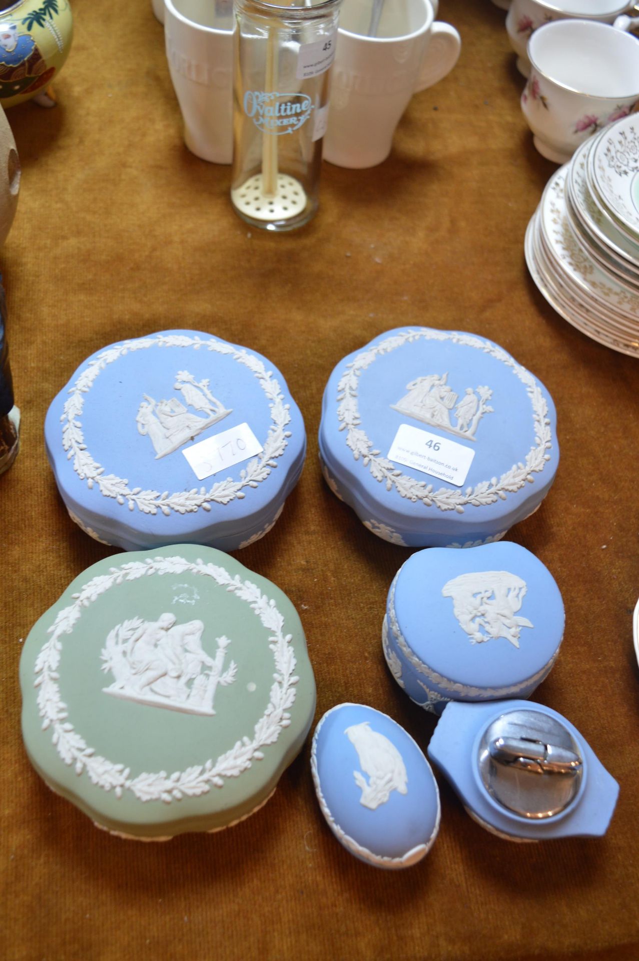 Six Items of Wedgwood Jasper Ware