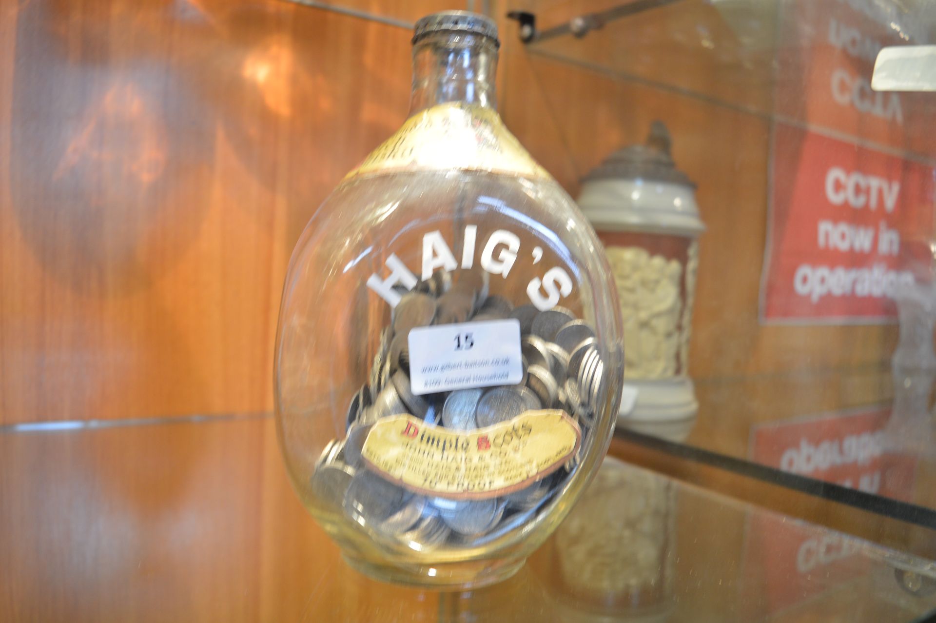 Haig's Dimple Whiskey Bottle Filled with Old Sixpe