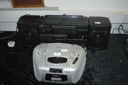 Aiwa Ghetto Blaster and Goodmans Portable CD Playe