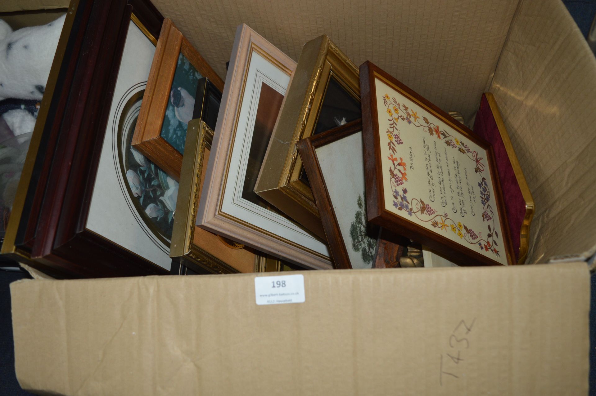 Box of Framed Pictures and Prints