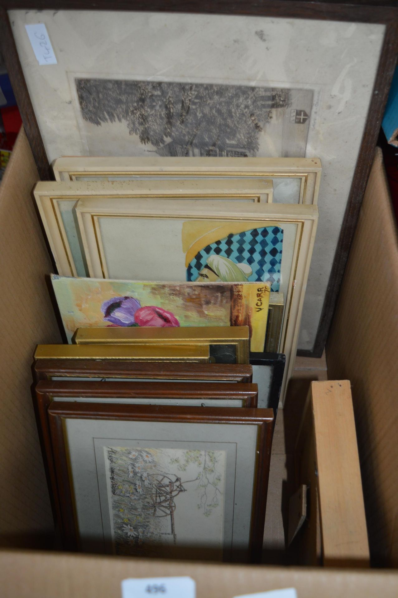 Box of 17 Assorted Framed and Unframed Prints & Pi