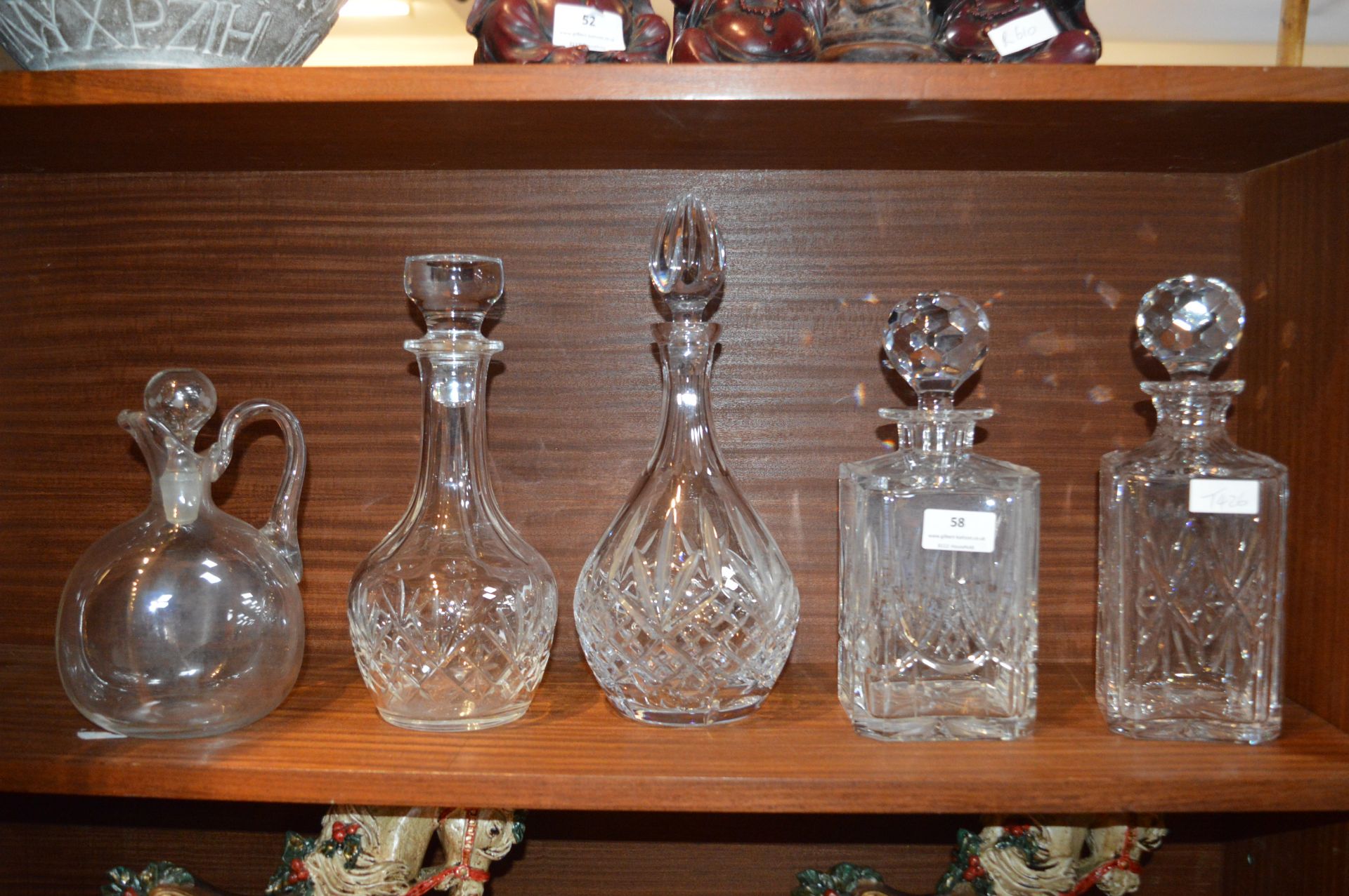 Cut Glass Crystal Decanters