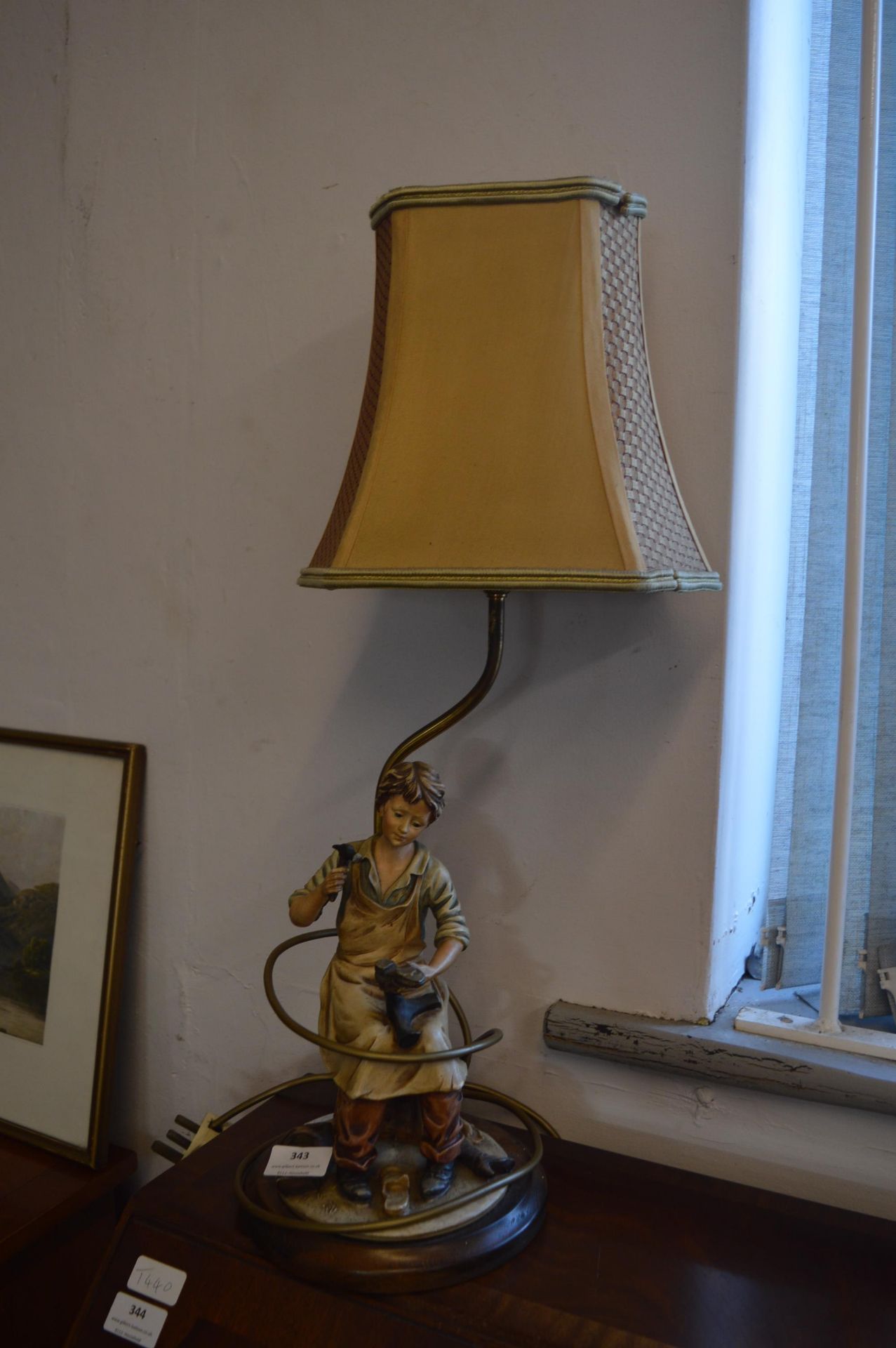 Capodimonte Style Table Lamp with Shade - The Cobb