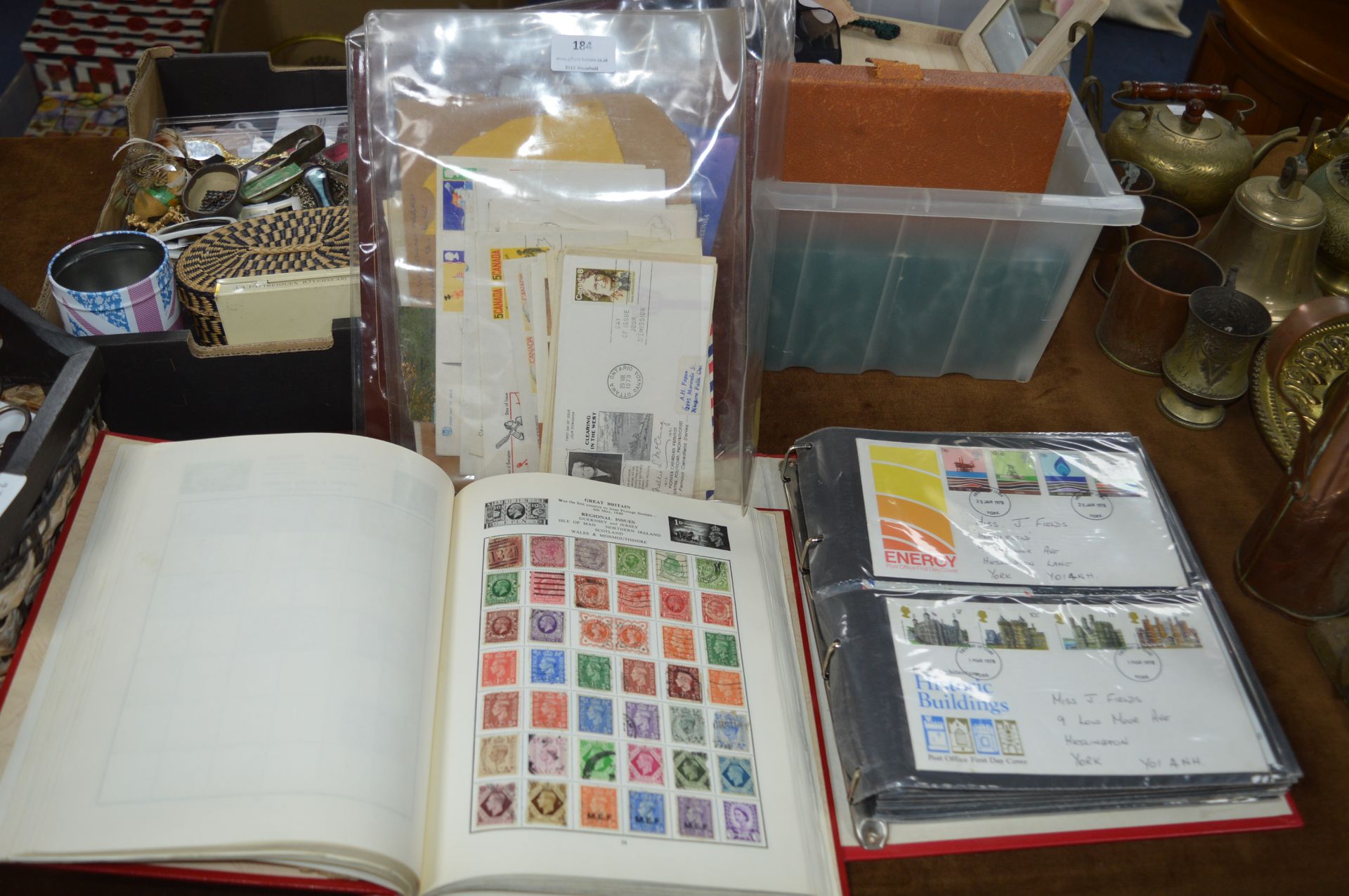 Stamp Album and Album of First Day Covers